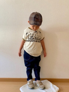 「highking（ハイキング）のアイテム」を使った、kan1208さん（キッズ・100cm）の秋コーディネート