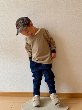 「highking（ハイキング）のアイテム」を使った、kan1208さん（キッズ・100cm）の秋コーディネート