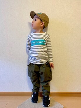 「highking（ハイキング）のアイテム」を使った、kan1208さん（キッズ・100cm）の秋コーディネート