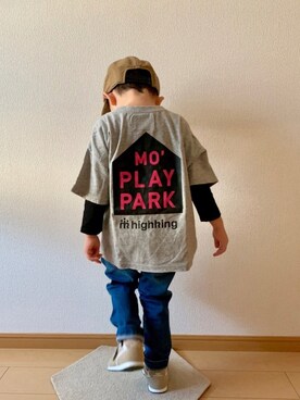 「highking（ハイキング）のアイテム」を使った、kan1208さん（キッズ・100cm）の秋コーディネート