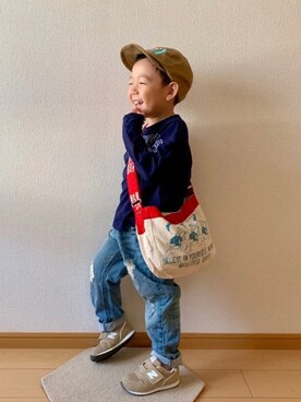 「highking（ハイキング）のアイテム」を使った、kan1208さん（キッズ・100cm）の秋コーディネート