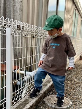 「ARCH & LINE（アーチアンドライン）のアイテム」を使った、kan1208さん（キッズ・100cm）の冬コーディネート