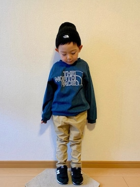 「Smoothy（スムージー）のアイテム（パンツ）」を使った、kan1208さん（キッズ・100cm）の冬コーディネート