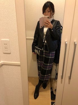 「アイテム（ブーティ）」を使った、まぁこさん（レディース・154cm・30代）の春コーディネート
