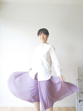 「アクティブ」｜「アイテム（シャツ/ブラウス）」を使った、apronさん（レディース・161cm）の夏コーディネート