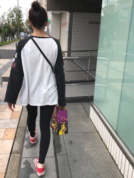 「VANS（バンズ）のVANS ヴァンズ OLD SKOOL DX オールドスクール DX V36CL+ T.RED（スニーカー、レッド系）」を使った、𝚊 𝚔 𝚊 𝚗 𝚎さん（レディース・158cm）の秋コーディネート