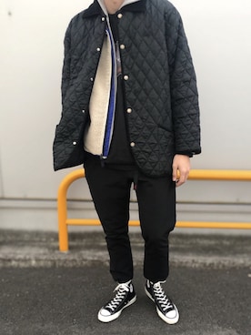 「Jordan」｜「アイテム（スラックス）」を使った、Yuuさん（メンズ・181cm）の冬コーディネート