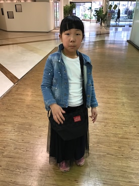 ミニーさん（キッズ・127cm）の春コーディネート