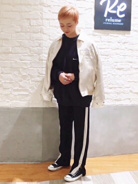 「relume」｜relume 博多店 スタッフAさん（レディース・163cm）の冬コーディネート