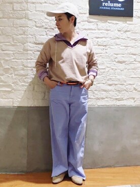 「relume」｜relume 博多店 スタッフAさん（レディース・163cm）の冬コーディネート