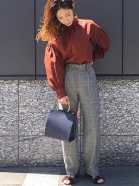 「STEPHEN（ステファン）のアイテム」を使った、relume 博多店 スタッフAさん（レディース・157cm）の秋コーディネート