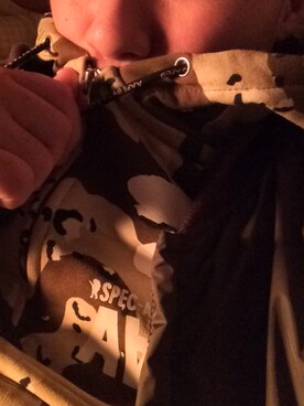 「AAPE BY A BATHING APE（エーエイプバイアベイシングエイプ）のアイテム（ジャケット/アウター）」を使った、康康さん（メンズ・170cm）の冬コーディネート