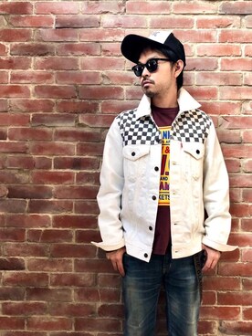 「g.v.g.v.」｜「アイテム（デニムジャケット）」を使った、Hさん（メンズ・166cm）の秋コーディネート