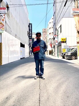 「HYSTERIC GLAMOUR（ヒステリックグラマー）のHYS WHISKY柄 刺繍キャップ（キャップ）」を使った、Hさん（メンズ・166cm）の春コーディネート