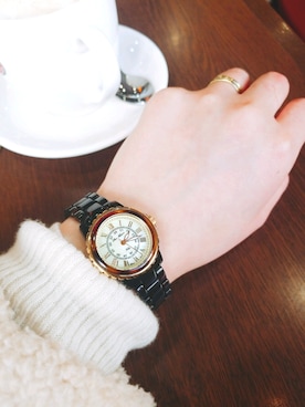 「HIROB（ヒロブ）のアイテム」を使った、伊豆トウマさん（レディース・168cm）の冬コーディネート