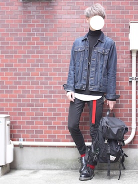 「SPINNS（スピンズ）のアイテム（デニムジャケット）」を使った、kakeruさん（メンズ・170cm）の春コーディネート