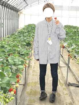 「Dr. Martens（ドクターマーチン）のDr.Martens (ドクターマーチン)/1461 3EYE GIBSON SHOES（その他シューズ）」を使った、kakeruさん（メンズ・170cm）の冬コーディネート