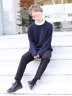 「Dr. Martens（ドクターマーチン）のDr.Martens (ドクターマーチン)/1461 3EYE GIBSON SHOES（その他シューズ）」を使った、kakeruさん（メンズ・170cm）の春コーディネート