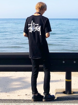 「Dr. Martens（ドクターマーチン）のDr.Martens (ドクターマーチン)/1461 3EYE GIBSON SHOES（その他シューズ）」を使った、kakeruさん（メンズ・170cm）の春コーディネート