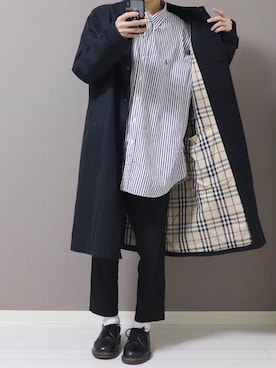 「Dr. Martens（ドクターマーチン）のDr.Martens (ドクターマーチン)/1461 3EYE GIBSON SHOES（その他シューズ）」を使った、kakeruさん（メンズ・170cm）の冬コーディネート