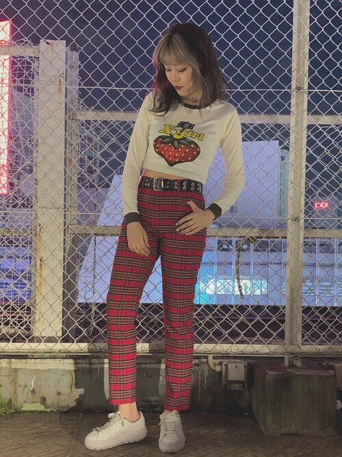 竹市咲来 Xlarge X Girl ルミネエスト新宿 X Girlのパンツを使ったコーディネート Wear