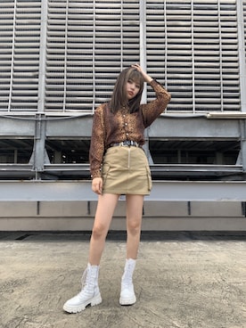 竹市咲来さん(レディース・167cm)の冬コーディネート