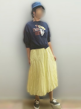 「おやすみコーデ」｜🍠ゆみっつ🍠さん（レディース・172cm）の春コーディネート