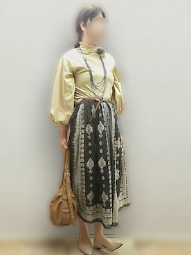 「BLOUSE（インポート）（ブラウス）のアイテム」を使った、🍠ゆみっつ🍠さん（レディース・172cm）の春コーディネート