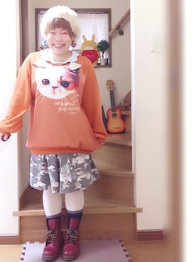 「アイテム（その他トップス）」を使った、すうちゃん🐧ScoLarさん（レディース・142cm）の冬コーディネート