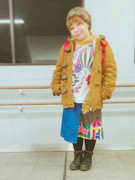 「ScoLar（スカラー）のアイテム」を使った、すうちゃん🐧ScoLarさん（レディース・142cm）の冬コーディネート