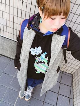 「ScoLar（スカラー）のアイテム（ジャケット/アウター）」を使った、すうちゃん🐧ScoLarさん（レディース・142cm）の冬コーディネート