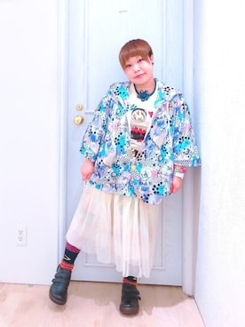 「アイテム（パーカー）」を使った、すうちゃん🐧ScoLarさん（レディース・142cm）の春コーディネート