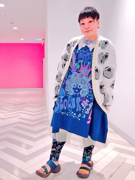 「アイテム（レギンス/スパッツ）」を使った、すうちゃん🐧ScoLarさん（レディース・142cm）の夏コーディネート