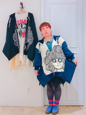 「アイテム（シューズ、パープル系）」を使った、すうちゃん🐧ScoLarさん（レディース・142cm）の秋コーディネート