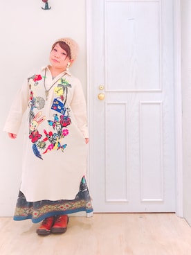 「アイテム（ニットキャップ/ビーニー、ピンク系）」を使った、すうちゃん🐧ScoLarさん（レディース・142cm）の冬コーディネート