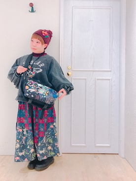 「アイテム（バッグ）」を使った、すうちゃん🐧ScoLarさん（レディース・142cm）の冬コーディネート