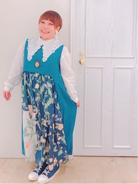「アイテム（ワンピース/ドレス）」を使った、すうちゃん🐧ScoLarさん（レディース・142cm）の春コーディネート