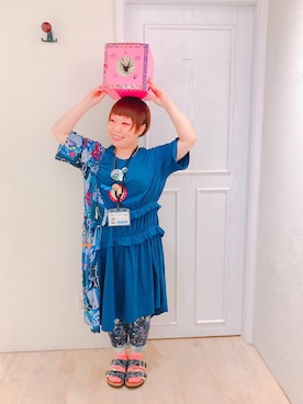 「アイテム（ワンピース/ドレス）」を使った、すうちゃん🐧ScoLarさん（レディース・142cm）の夏コーディネート