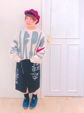 「ScoLar Parity（スカラーパリティ）のアイテム」を使った、すうちゃん🐧ScoLarさん（レディース・142cm）の秋コーディネート