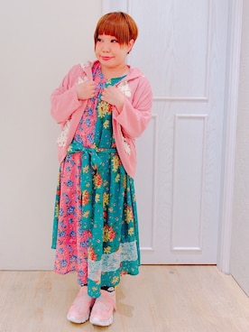 「アイテム（カーディガン/ボレロ）」を使った、すうちゃん🐧ScoLarさん（レディース・142cm）の夏コーディネート