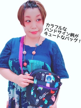 「アイテム（ショルダーバッグ）」を使った、すうちゃん🐧ScoLarさん（レディース・142cm）の夏コーディネート