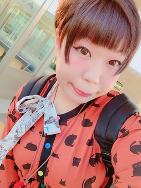 「アイテム（カーディガン/ボレロ）」を使った、すうちゃん🐧ScoLarさん（レディース・142cm）の秋コーディネート