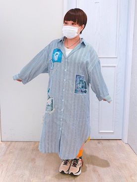 「SKECHERS（スケッチャーズ）のアイテム」を使った、すうちゃん🐧ScoLarさん（レディース・141cm）の夏コーディネート