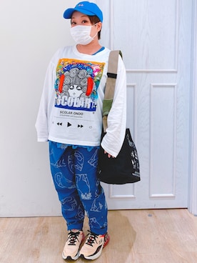 「SKECHERS（スケッチャーズ）のアイテム」を使った、すうちゃん🐧ScoLarさん（レディース・141cm）の夏コーディネート