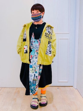 「ScoLar（スカラー）のアイテム（ジャケット/アウター）」を使った、すうちゃん🐧ScoLarさん（レディース・141cm）の夏コーディネート