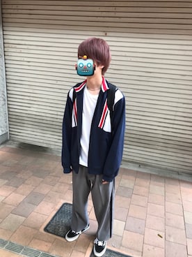 「FACETASM（ファセッタズム）のアイテム（その他アウター）」を使った、たっちゃんさん（メンズ・176cm）の夏コーディネート