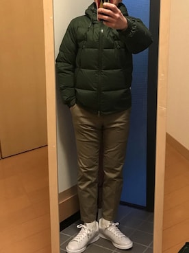 「BEAMS LIGHTS（ビームスライツ）のアイテム（ダウンジャケット/コート）」を使った、クリフジさん（メンズ・163cm）の冬コーディネート