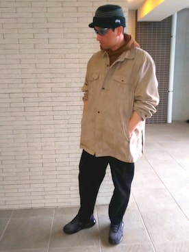 「JOSEPH ABBOUD（ジョセフアブード）のアイテム（トップス）」を使った、ヨウchanさん（メンズ・173cm）の春コーディネート