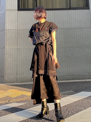 ポンティ PONTI ワンダースレッド Tシャツ カットソー F ブラック 黒 20200426115539111_500.jpg