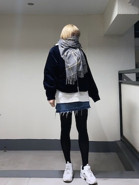「ADRER（アドラー）のアイテム（ジャケット/アウター）」を使った、ももらんぼさん（レディース・170cm）の冬コーディネート